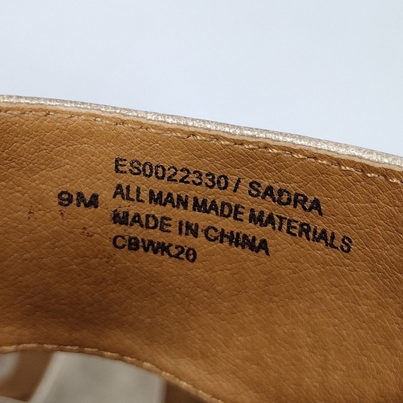 Euro By Soft Sadra Women's Gold Open Toe Comfort Wedge Sandals - Picture 14 of 15